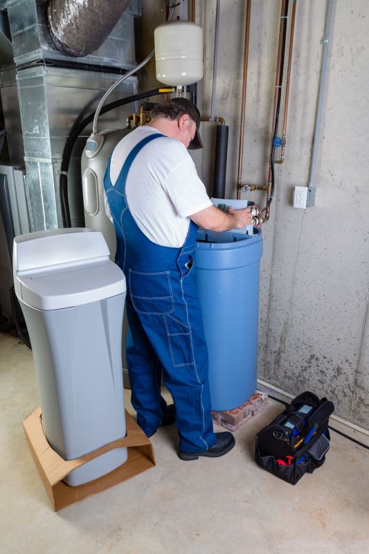 Water Softener System in Use